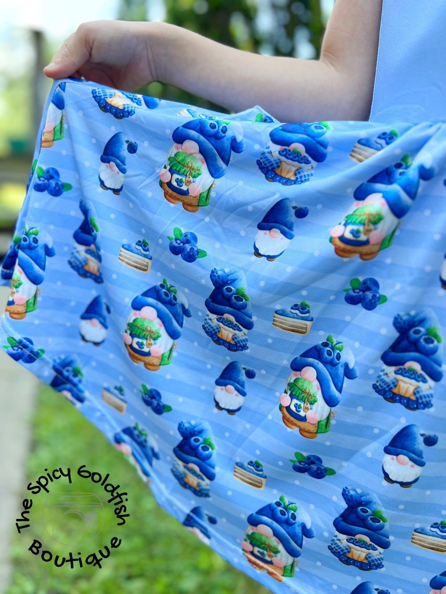 Blueberry Gnomes tank dress