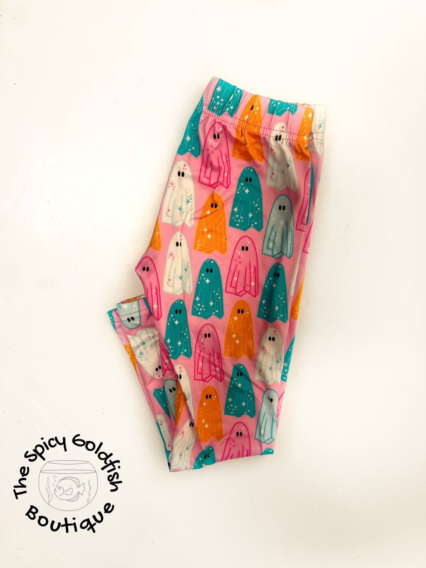 Pink ghost leggings