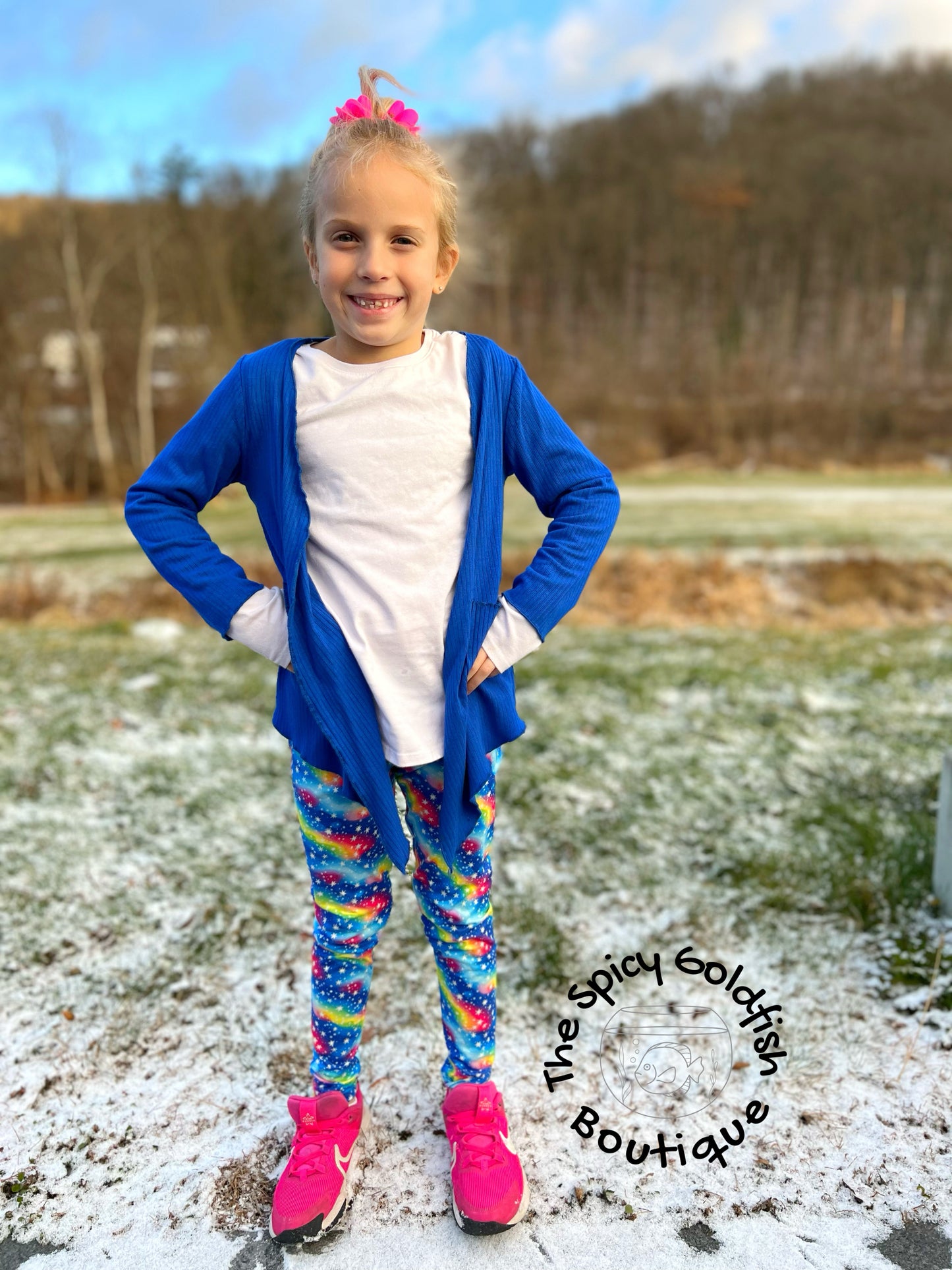 Rainbow flake leggings