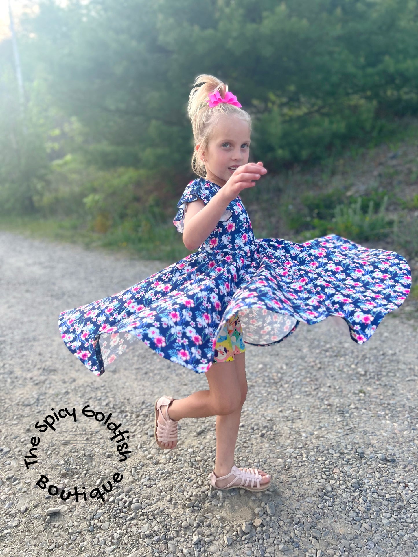 Hibiscus Navy Floral