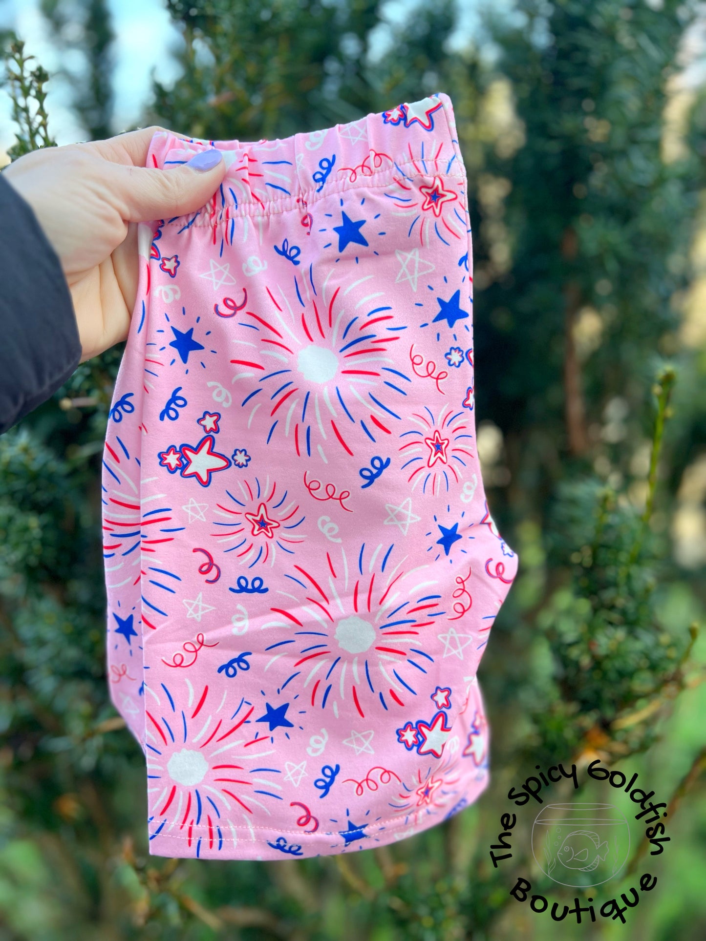 Pink Firework shorts
