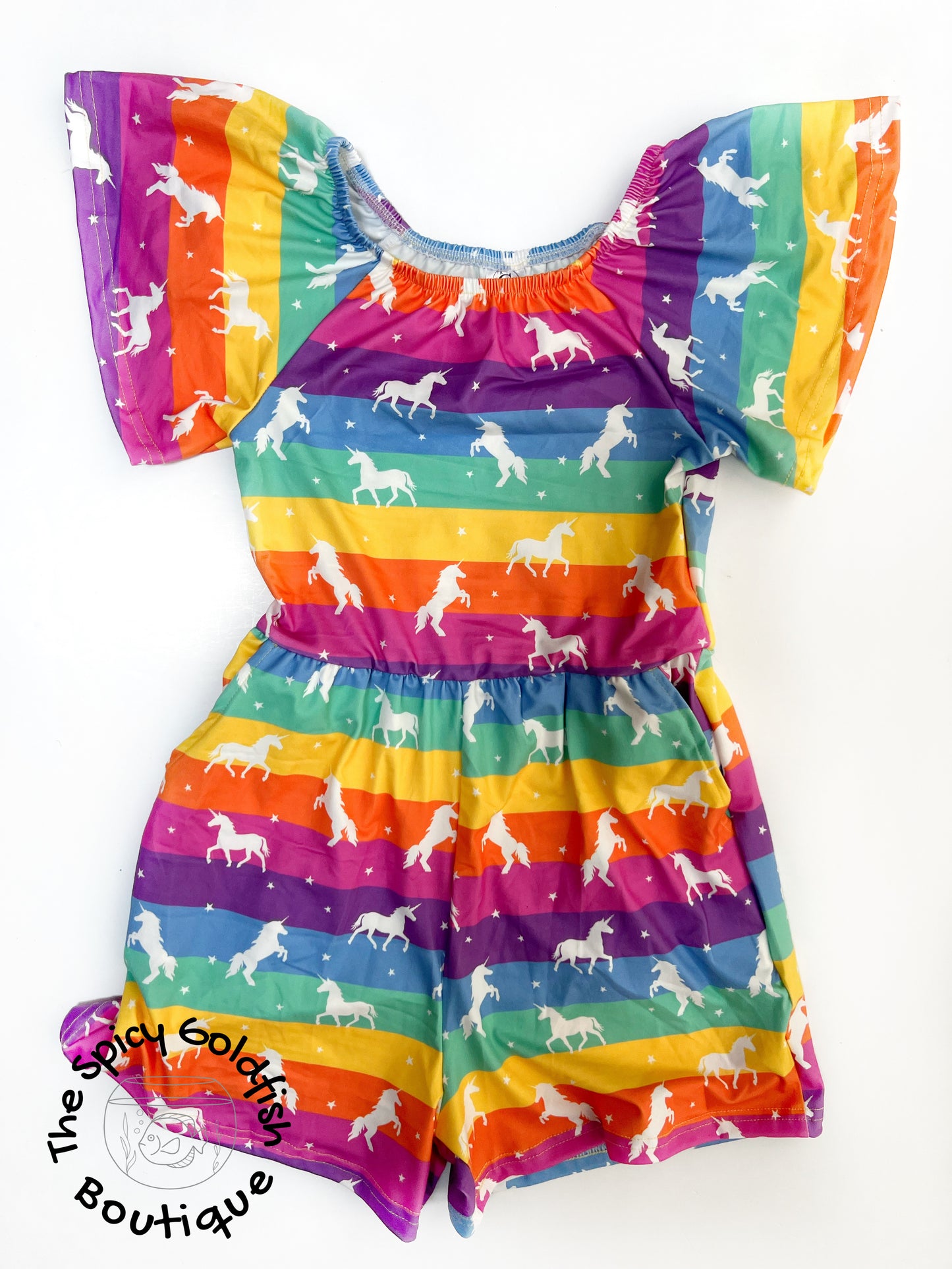 Unicorn Rainbow Romper