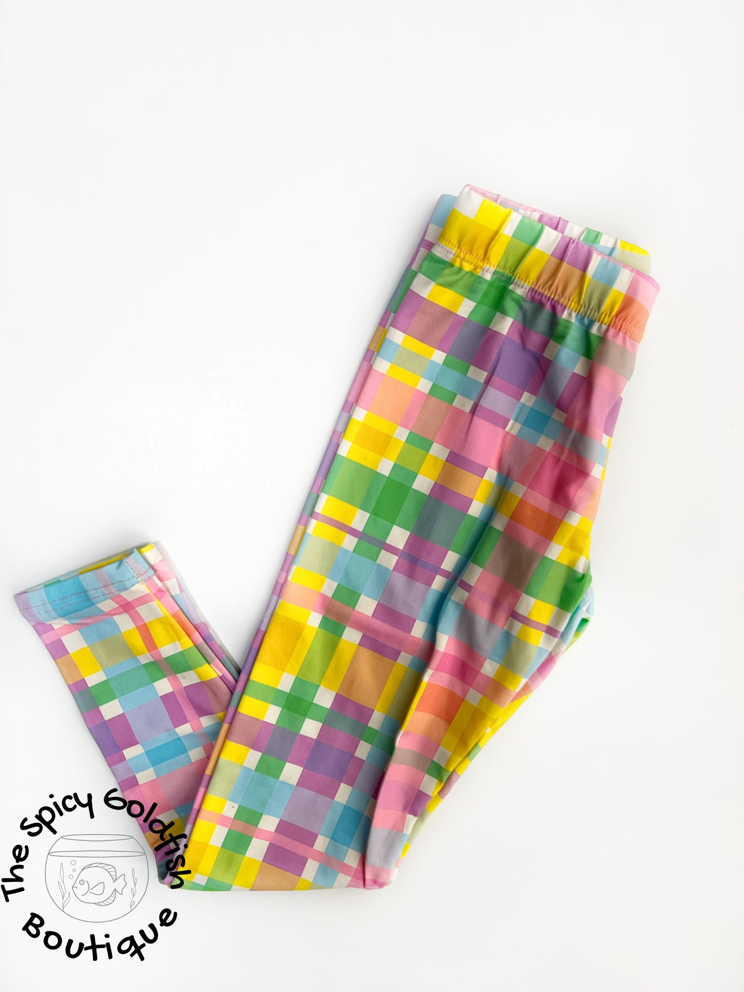 Pastel Plaid Leggings