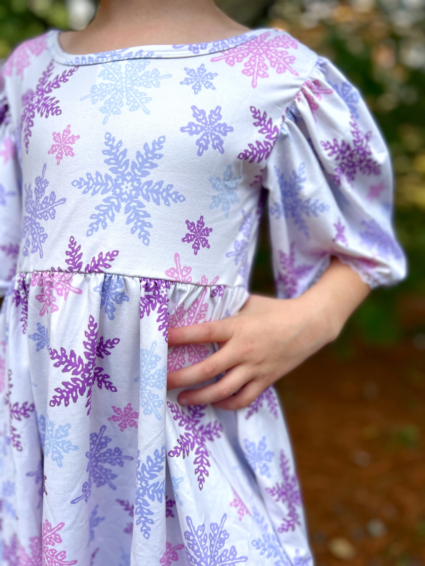 Purple Snowflake Whimsical