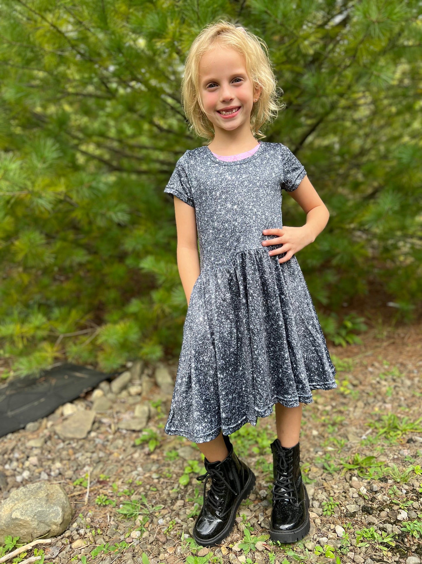Black sparkles