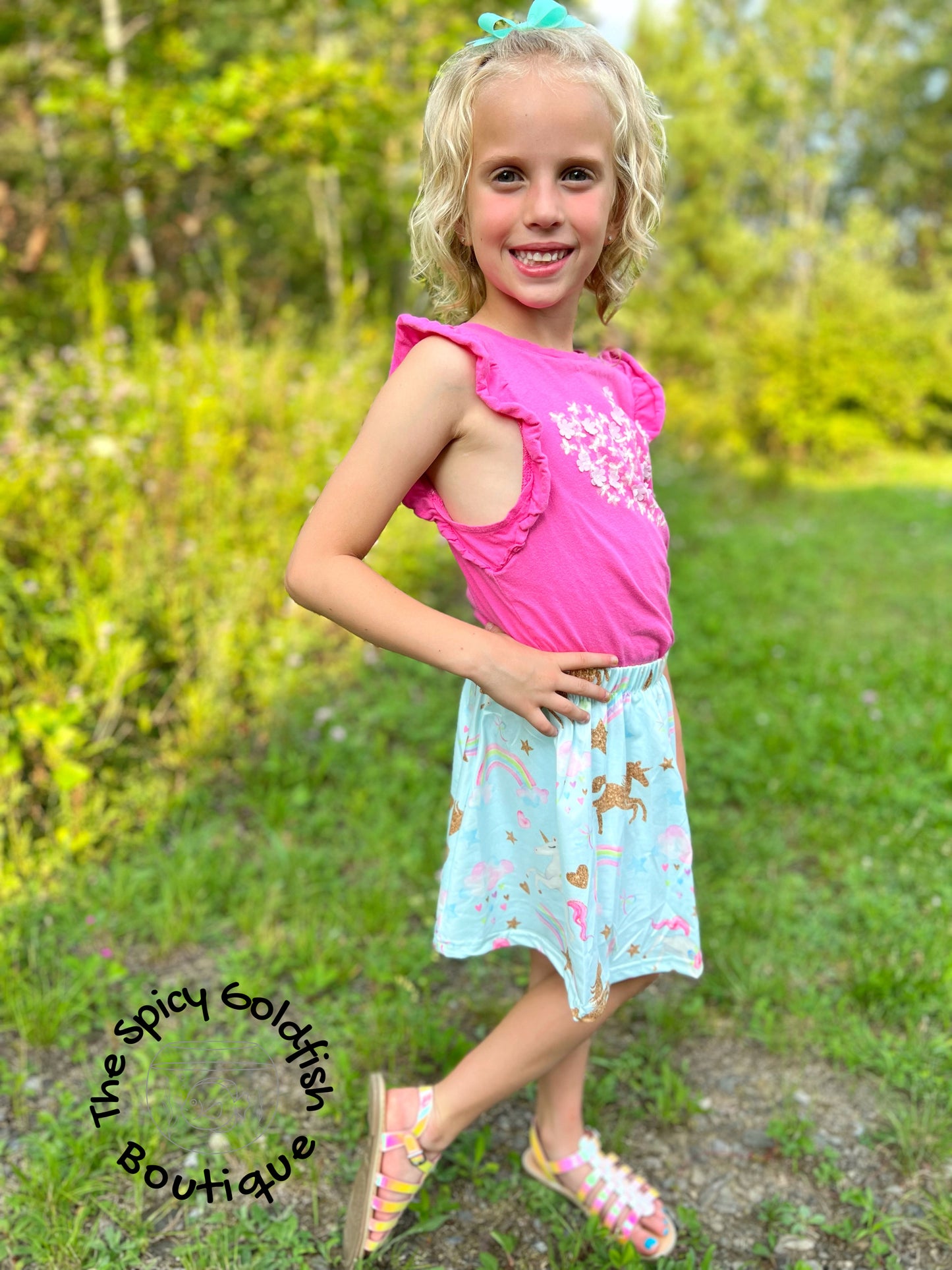 Glitter Unicorn Skort