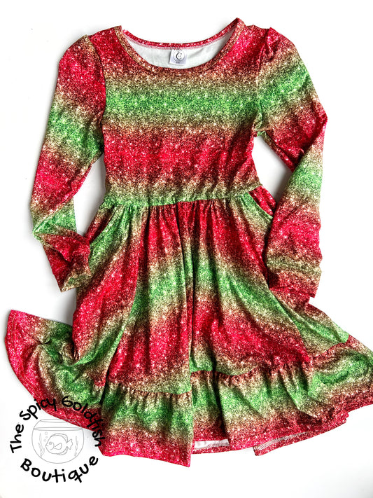 Red Green Glitter