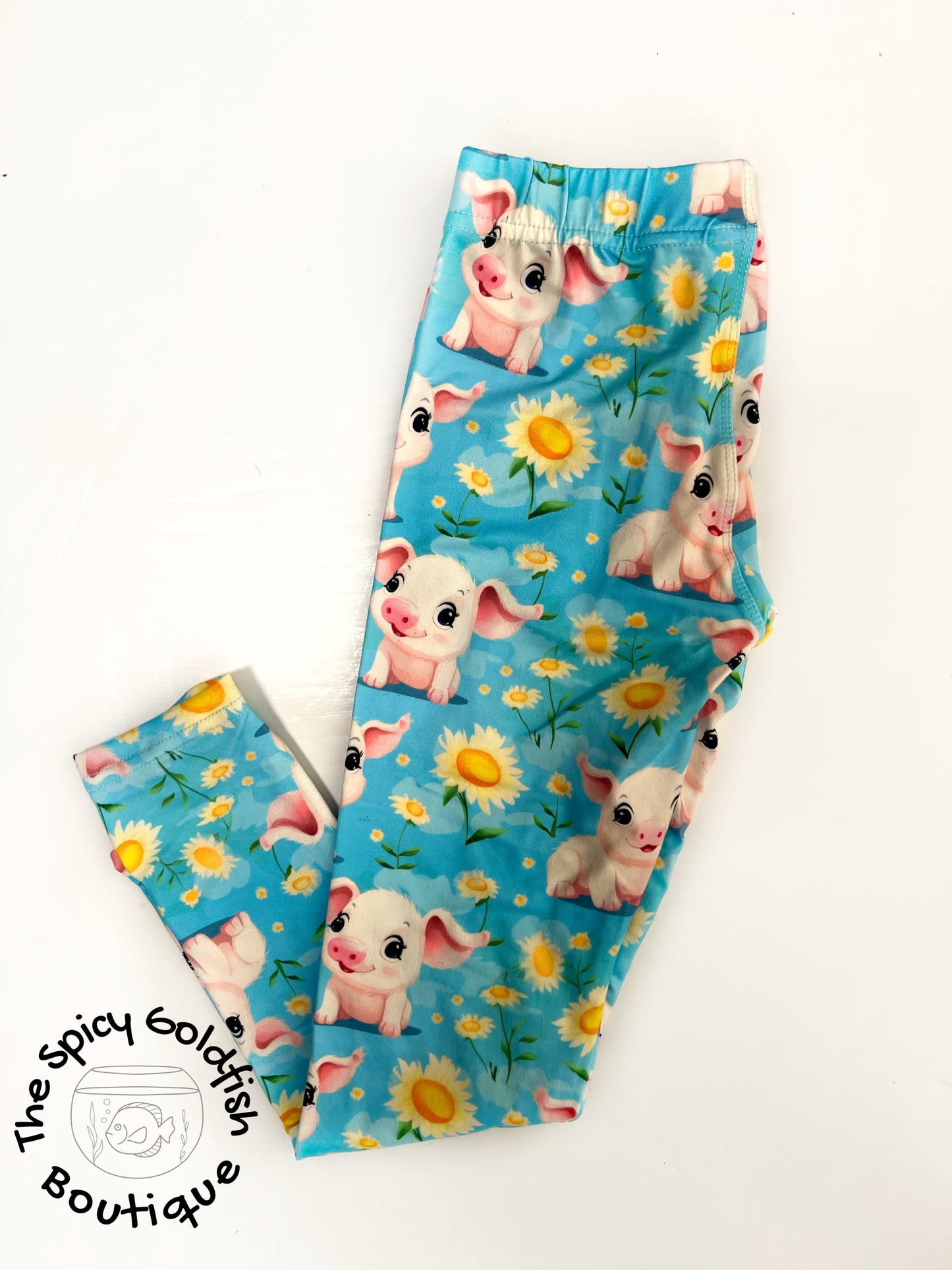 Sunflower Pig leggings